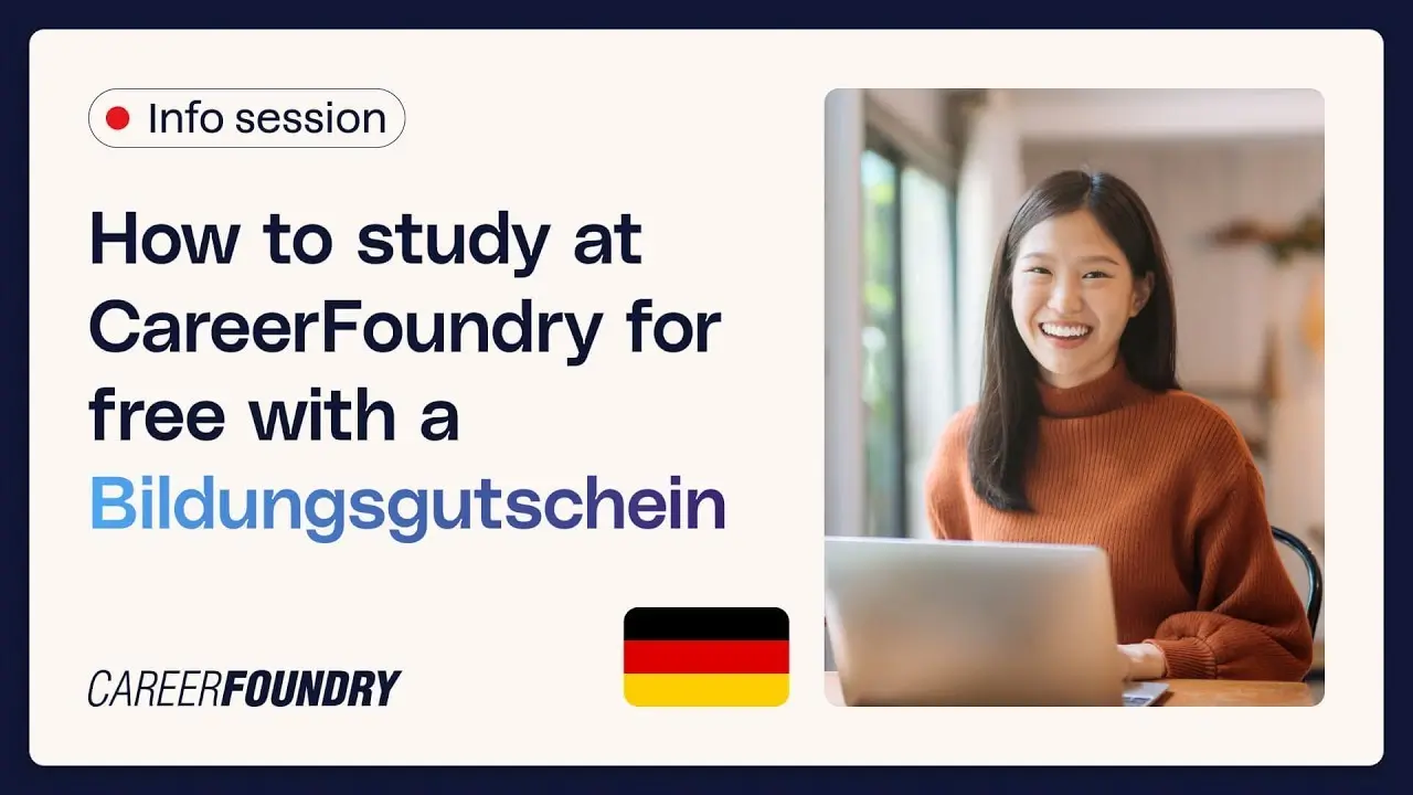 How to study for free at CareerFoundry with your Bildungsgutschein