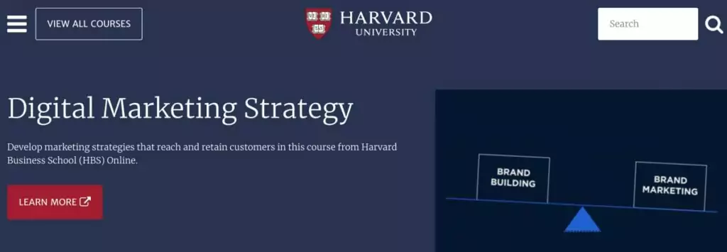 Harvard University Digital Marketing Course