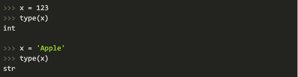 Python script showing how to reassign a variable with different kinds of data without raising any errors.