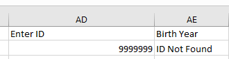 IFERROR message on Excel