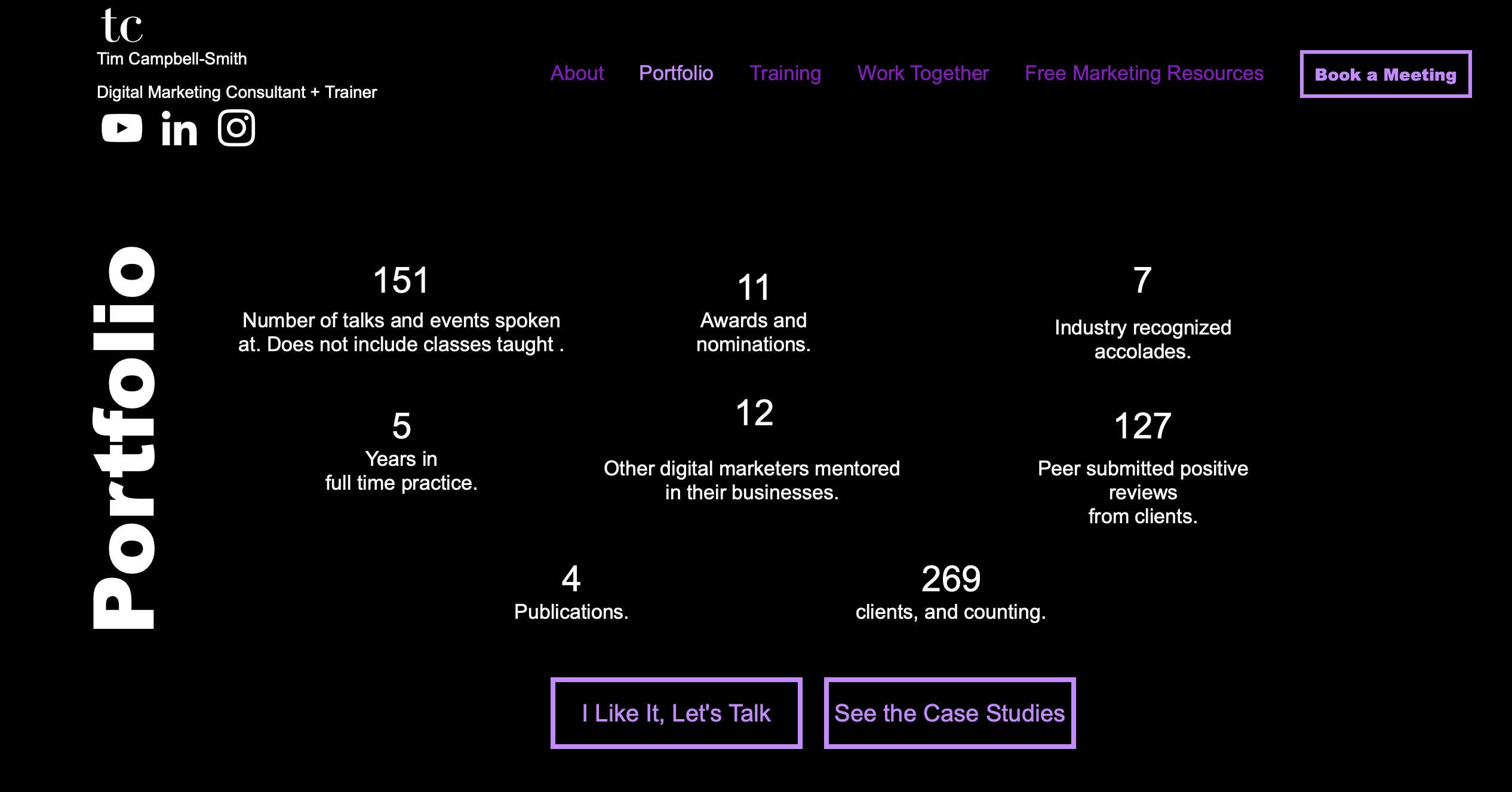 Tim Campbell-Smith social media portfolio