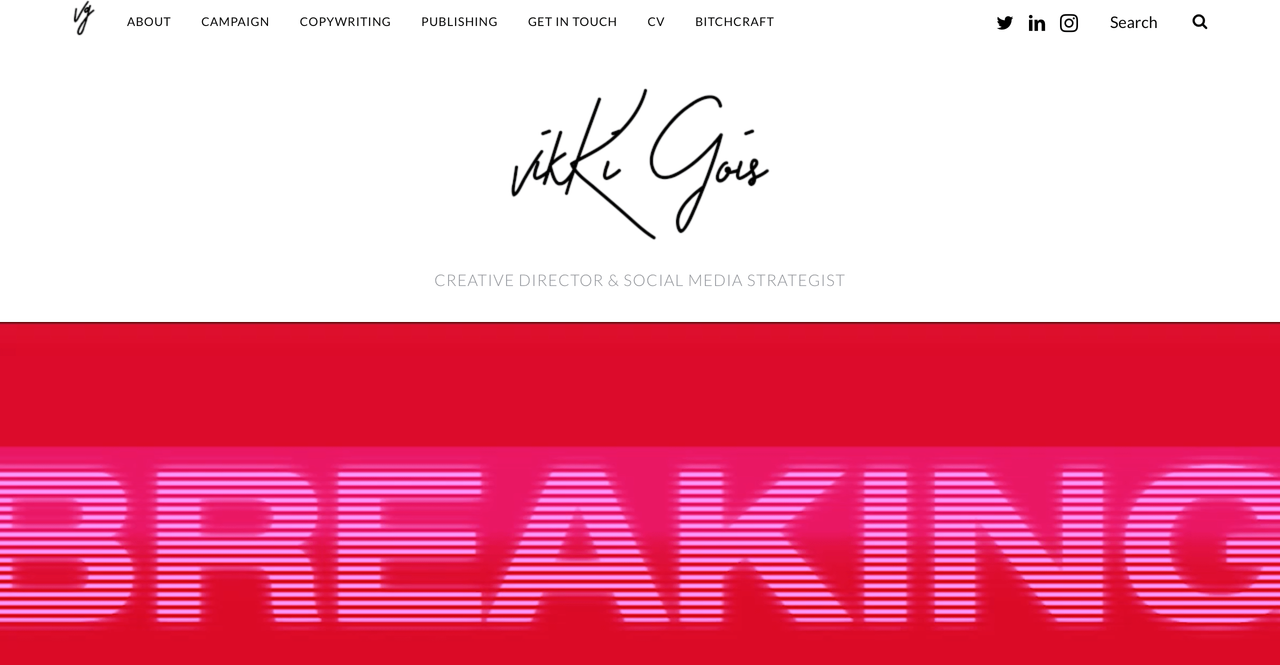 Vikki Gois social media portfolio