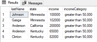 case statement in sql 8
