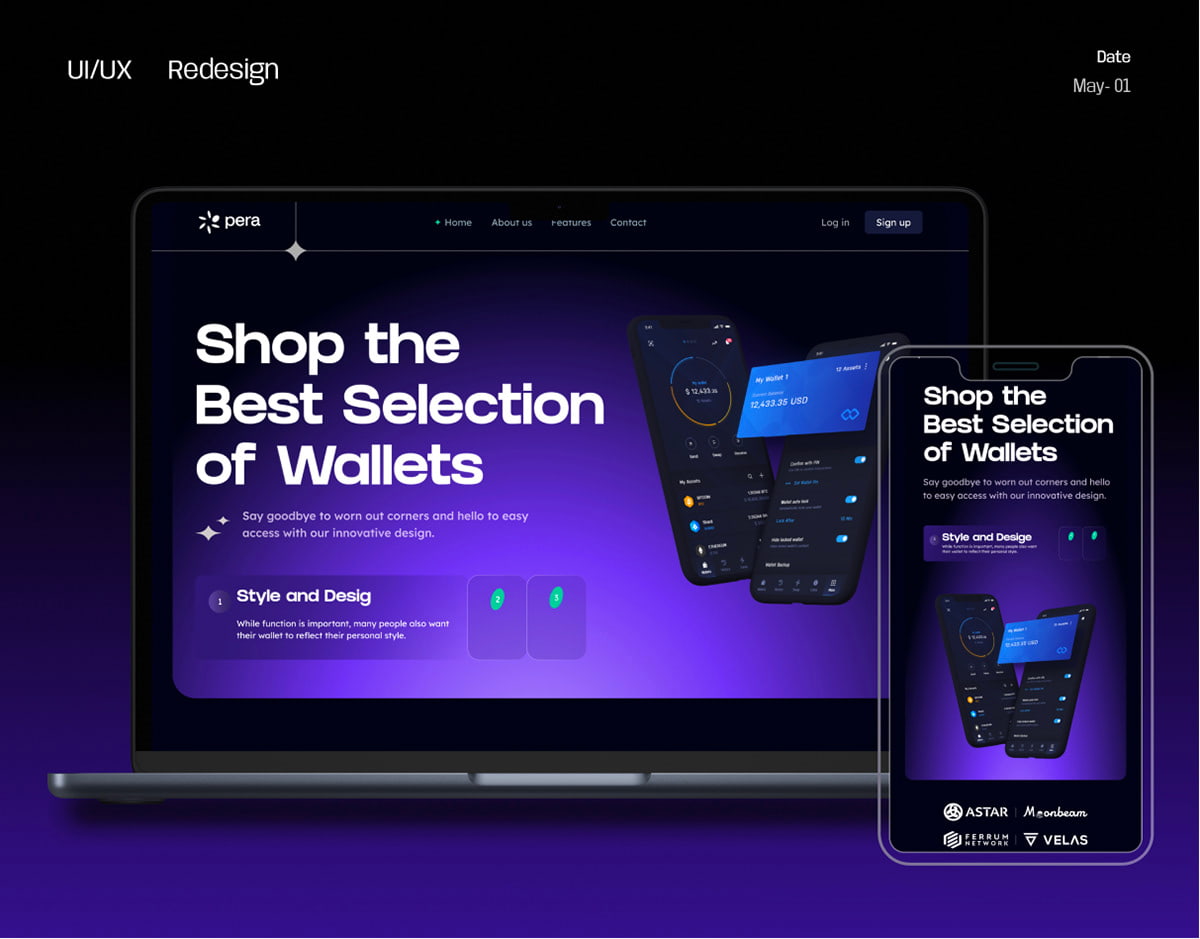 An ad showcasing purple color symbolism 