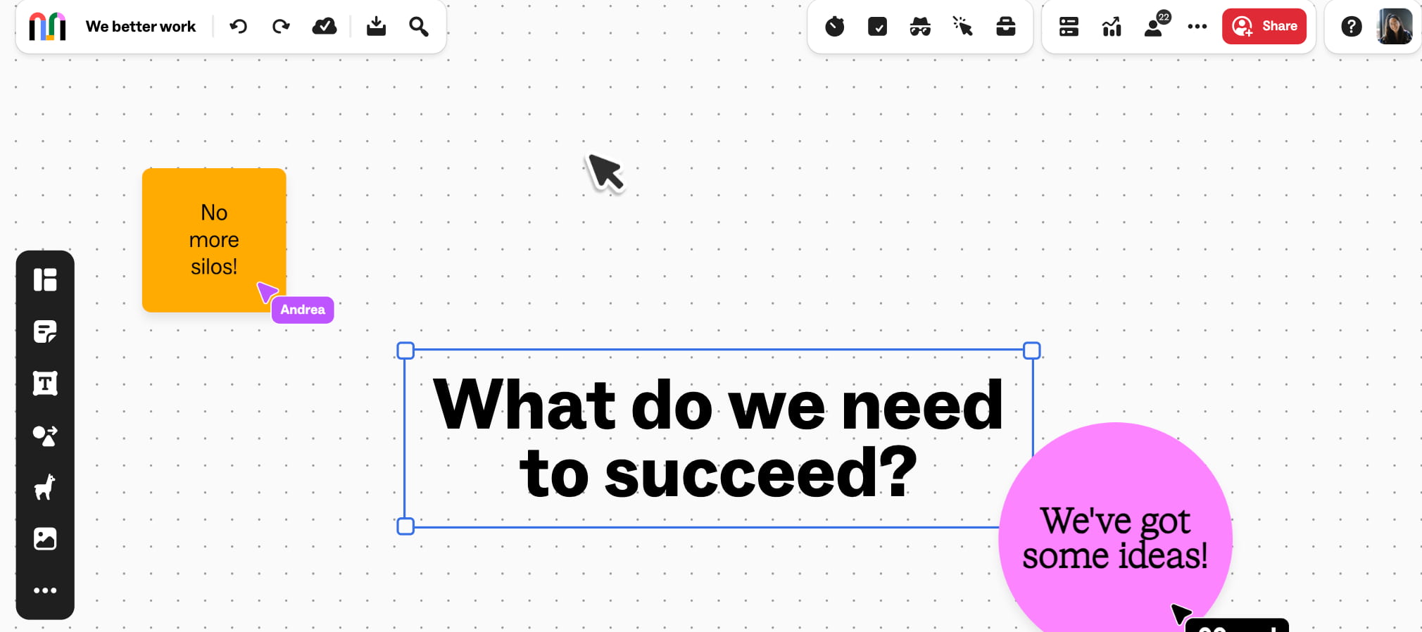 A screenshot from the website of mural, one of the best product design tools