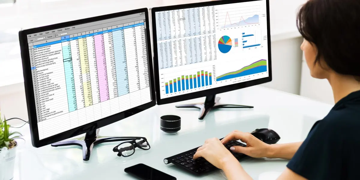 A data analyst applying conditional formatting to a spreadsheet in Excel