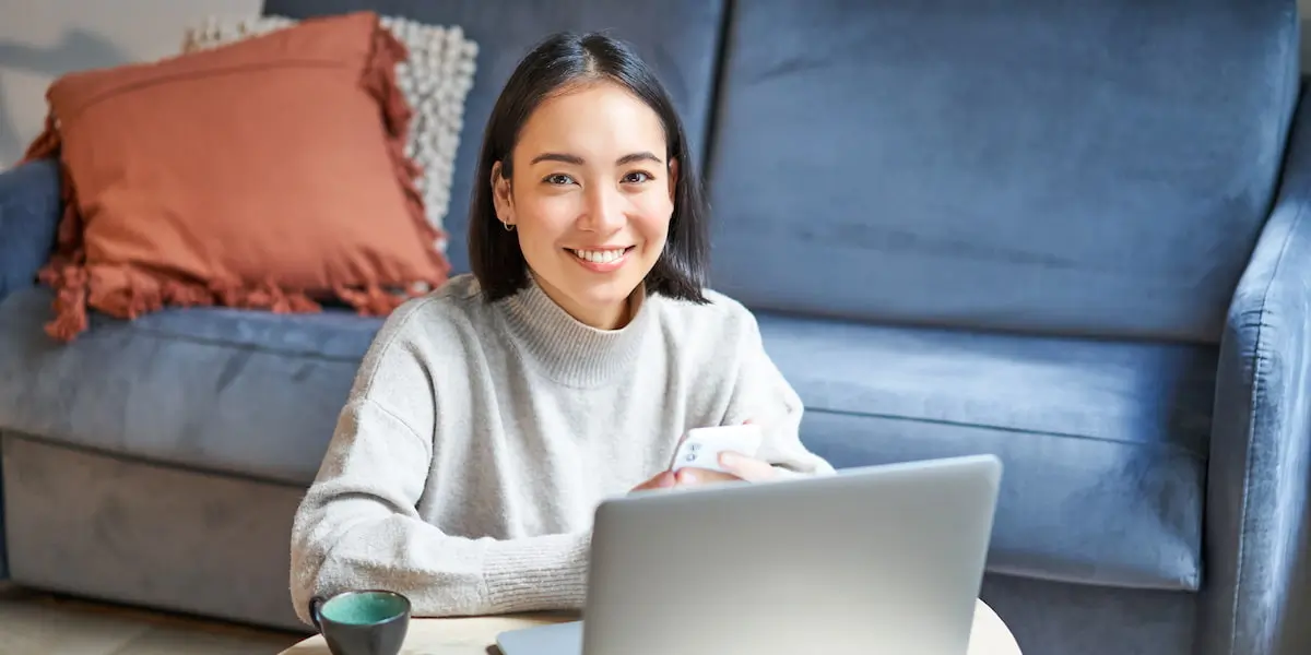 A young ux designer at work from home