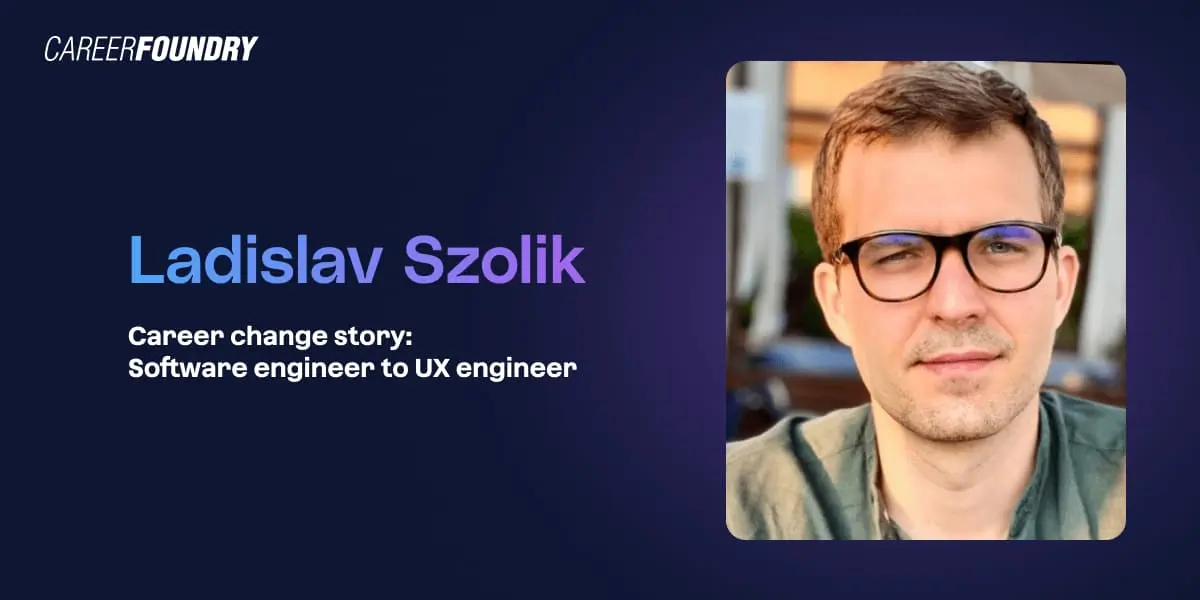 CareerFoundry graduate Ladislav Szolik.